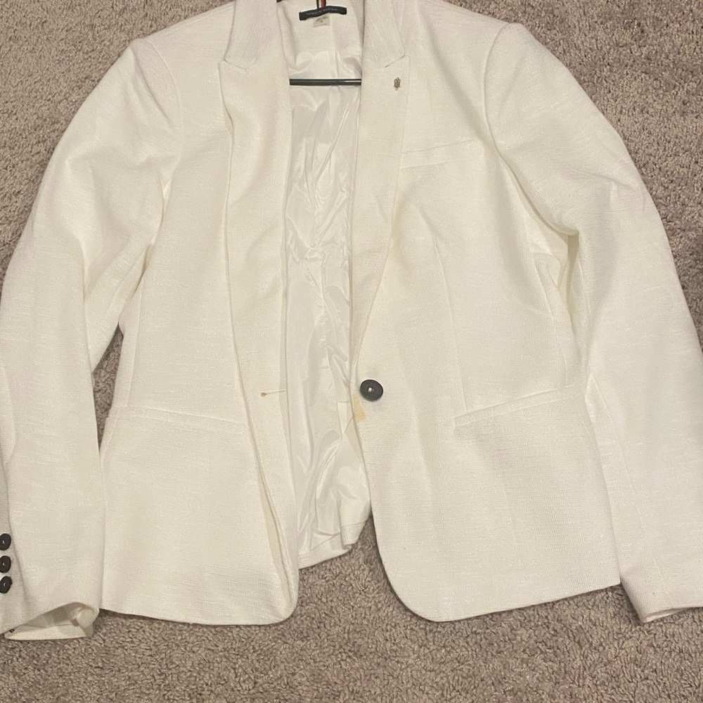 Tommy Hilfiger White Women's Tailored Blazer